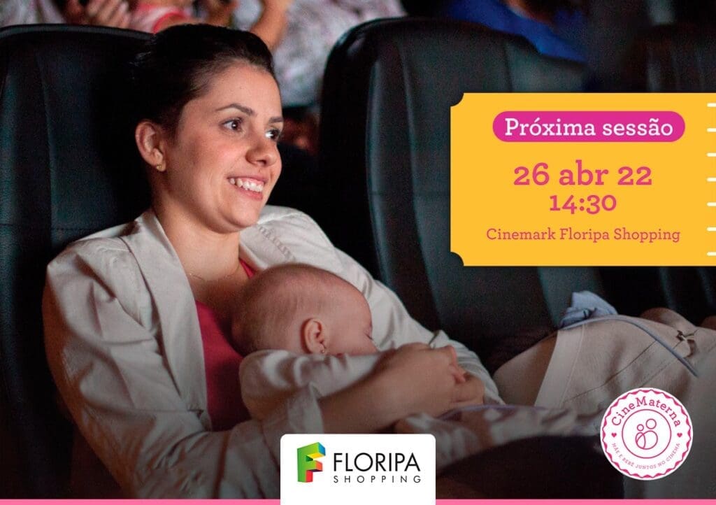 Floripa Shopping recebe CineMaterna com exibição do filme “Animais fantásticos – Os segredos de Dumbledore” nesta terça-feira (26)<br><em>Sessão de cinema especial para mães com bebês de até 18 meses acontece uma vez por mês no Cinemark</em>