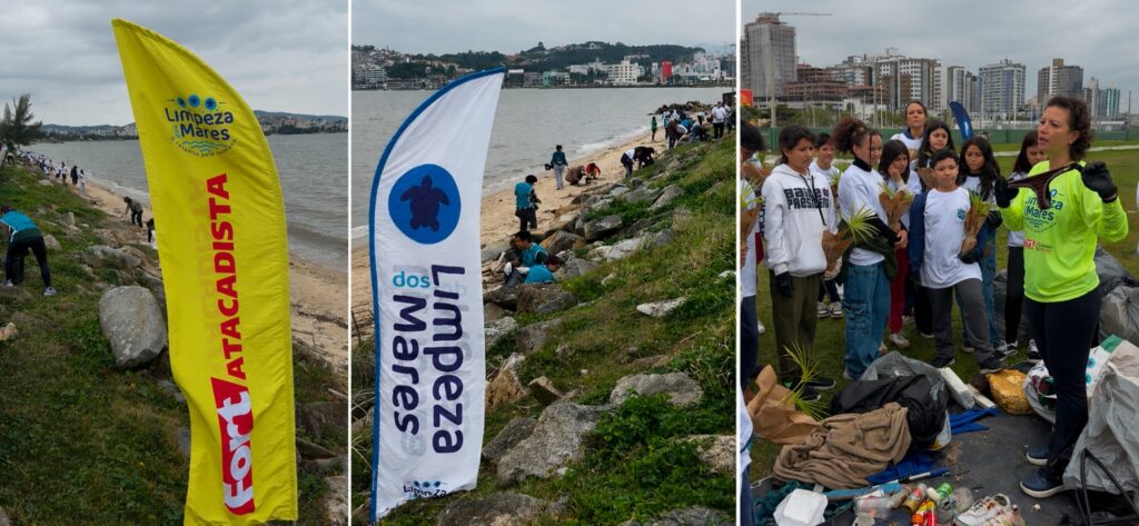 Limpeza dos Mares recolhe 440Kg de lixo durante ação na orla da Beira-Mar de São José