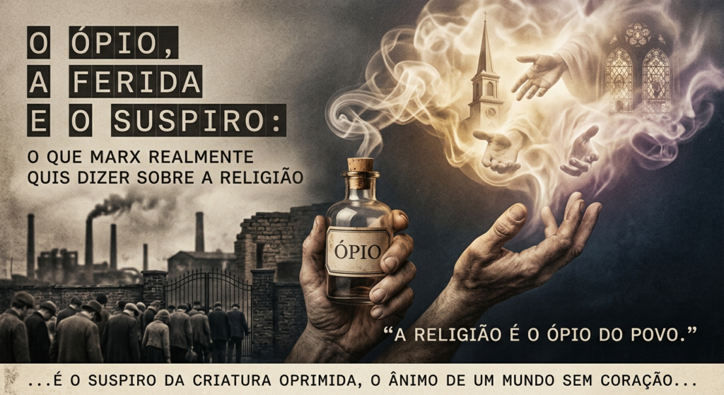 O ópio, a ferida e o suspiro: o que Marx realmente quis dizer sobre a religião