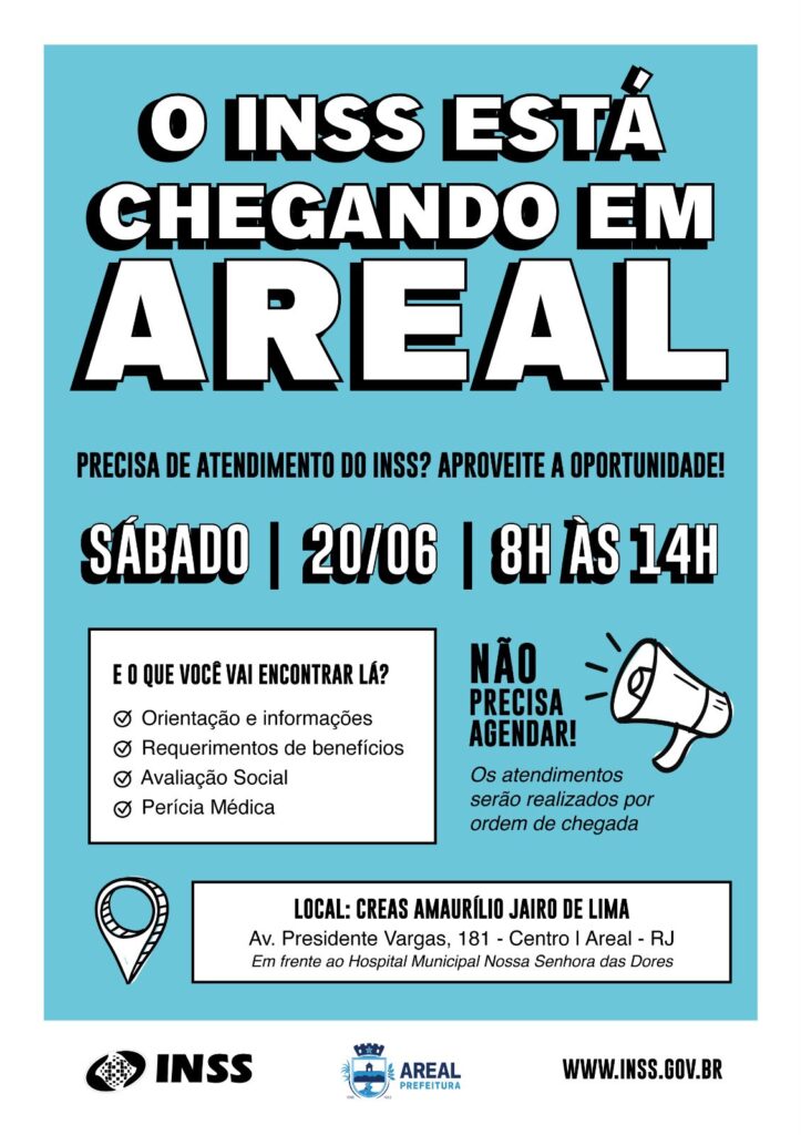 Prefeitura de Areal-RJ, INSS e vereador Felipinho levam atendimento itinerante à população e reforçam a importância das ações concretas