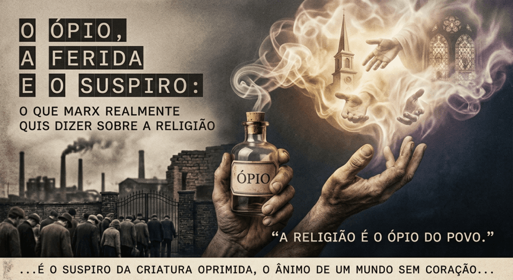 O ópio, a ferida e o suspiro: o que Marx realmente quis dizer sobre a religião