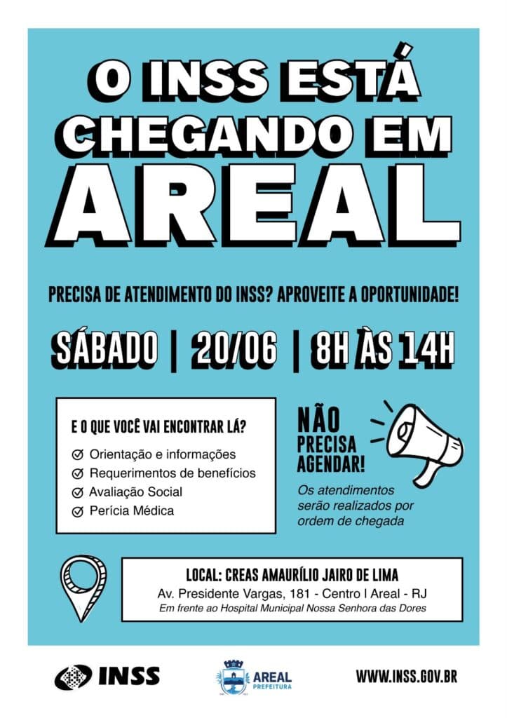 Prefeitura de Areal-RJ, INSS e vereador Felipinho levam atendimento itinerante à população e reforçam a importância das ações concretas
