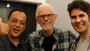 Helder Viana, Mauricio Maestro, do Boca Livre, e Eneias Xavier (foto: divulgação)