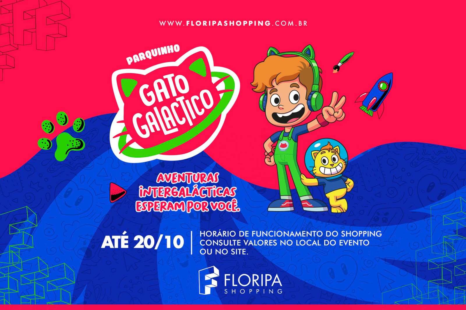 Gato Galactico e sua turma aterrissam no Farol Shopping - Eventos - Farol  Shopping