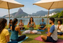 Evento gratuito na Lagoa Rodrigo de Freitas promove atividades de relaxamento e bem-estar