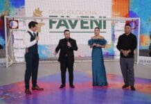 Presidente do Grupo Faveni, Leandro Xavier surpreende no Teleton com doação milionária à AACD Celso Portiolli, Leandro Xavier, Patrícia Abravanel, Ronaldo Fenômeno no Teleton - Foto: Lourival Ribeiro / SBT
