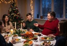 Festas de fim de ano sem culpa: especialistas orientam como não abusar da comida imagem gerada com IA